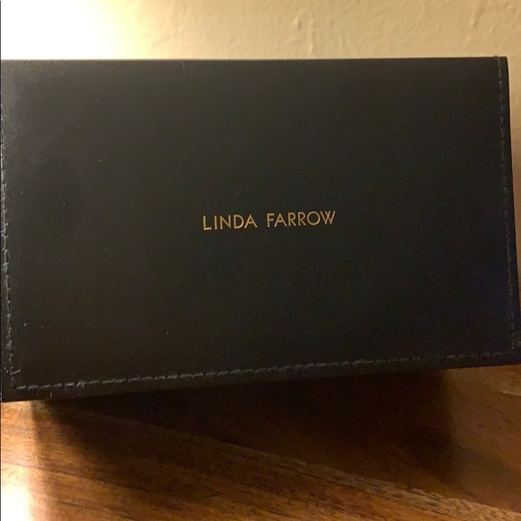 Linda Farrow Sunglasses with Gold Titanium Frame